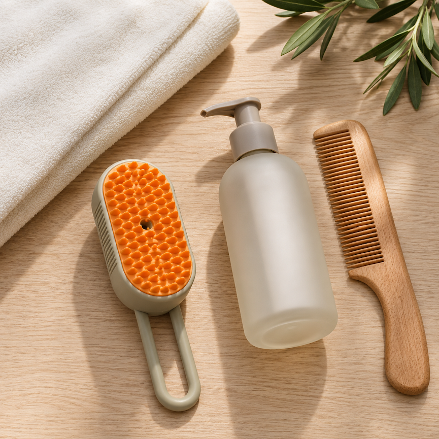 3-in-1 Pet Massager & De-shedder